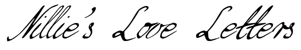 Nillie's Love Letters font preview